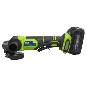 Sealey | 18V 3Ah 115mm Cordless Angle Grinder - Green - CP401LIHV