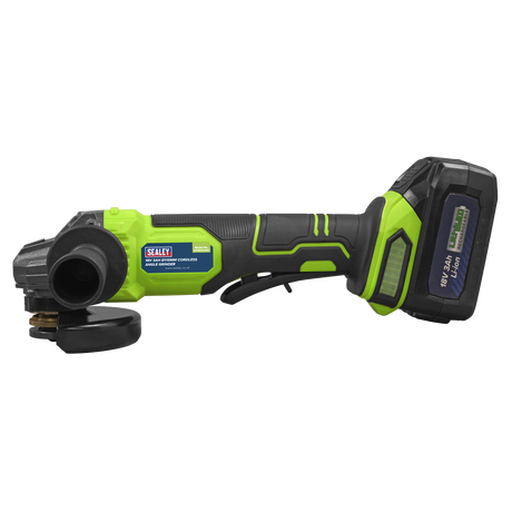 Sealey | 18V 3Ah 115mm Cordless Angle Grinder - Green - CP401LIHV