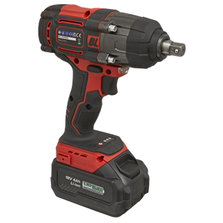 Sealey | 1/2"Sq Drive Cordless Brushless Impact Wrench 18V 4Ah - CP650LI