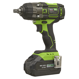 Sealey | 1/2"Sq Drive Hi-Vis Cordless Brushless Impact Wrench 18V 4Ah - CP650LIHV