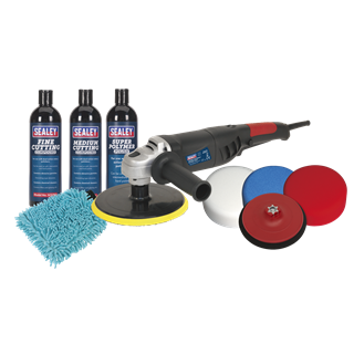 Sealey | 180mm Pro Polishing & Compounding Kit 1100W/230V - CPK05