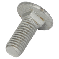 A close-up view of the AGCO Round Head Square Neck Carriage Bolt (Acw0997840) featuring a metallic, flat round head and threaded body.