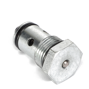 The AGCO Cartridge - Acp0017220 is a metallic cylindrical component with a hexagonal head, featuring a threaded section and two O-rings. Currently, there is no detailed product description available.