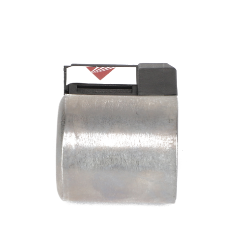 The AGCO Coil (model number Acw1843890) is a cylindrical metallic object with a rectangular attachment on top, featuring a small red triangular symbol. No current product description information is available.