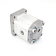 Introducing the AGCO | Motor - Acw0712200, a robust metal hydraulic pump with a square base and multiple bolt connections, meticulously designed for industrial machinery by AGCO.