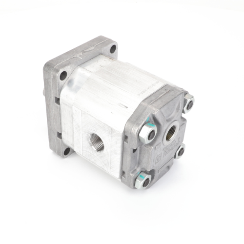 Introducing the AGCO | Motor - Acw0712200, a robust metal hydraulic pump with a square base and multiple bolt connections, meticulously designed for industrial machinery by AGCO.