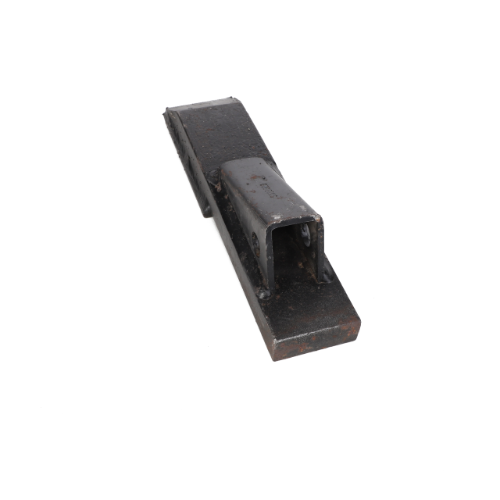 Product Description: The AGCO | Point - Sn19329 is a metal, rectangular object featuring a U-shaped bracket attached at its center. The surface is dark and slightly worn, adding to its robust appearance. No current product description is available from the brand AGCO.