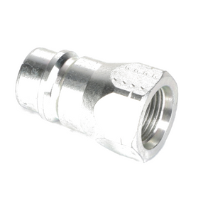 The AGCO Quick Coupler - Acp0015690, a hose fitting with a threaded end and grooved body, is designed by AGCO for secure connections in fluid systems.