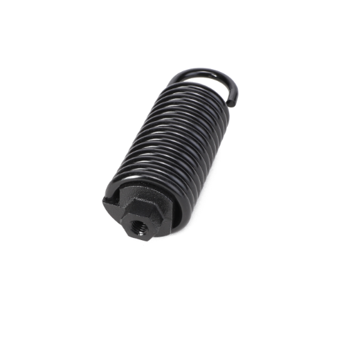 Product: AGCO Spring Assembly - BKA2068, featuring a black coiled metal spring with a hook on one end, lying against a white background.