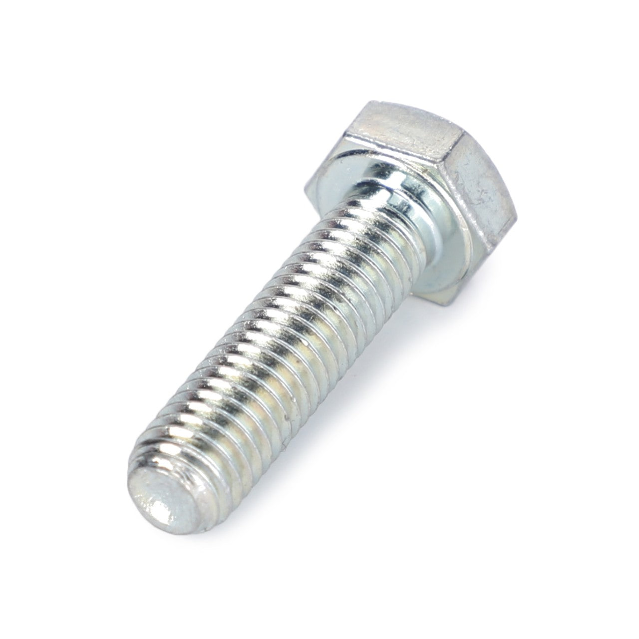 The AGCO Hex Socket Screw - Acw0765250 is displayed against a stark white background, featuring its metallic threaded shaft.