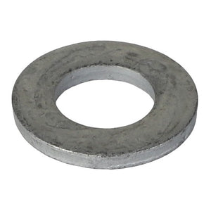 The AGCO Flat Washer (model: Acw1533460) is a metallic component with a central hole, typically used to distribute the load of a threaded fastener.