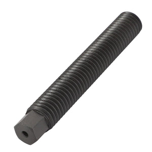 The AGCO Threaded Pin - F524101070140 is a long, cylindrical metal bolt featuring threads along its length and a hexagonal end. No current product description is available for this item.