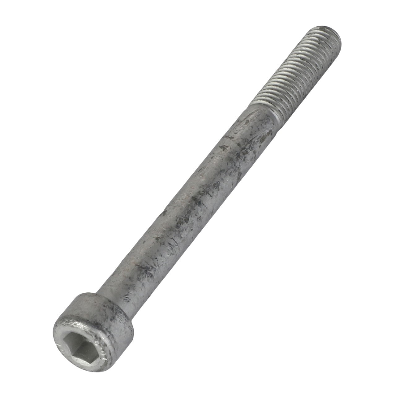 The AGCO | Socket Head Setscrew - Acw2392230 is a durable metal fastener featuring a partially threaded shaft and a flat end.