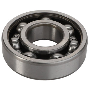 A detailed look at the AGCO | DEEP GROOVE BALL BEARING - ACY9100840 by AGCO, showcasing an outer ring, inner ring, and multiple spherical balls in between, engineered to reduce friction in machinery.