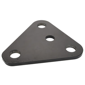 AGCO | LINK - AL267604 is a triangular black metal plate featuring four holes, including one in the center and three near each corner. No additional product description information is available at this time.