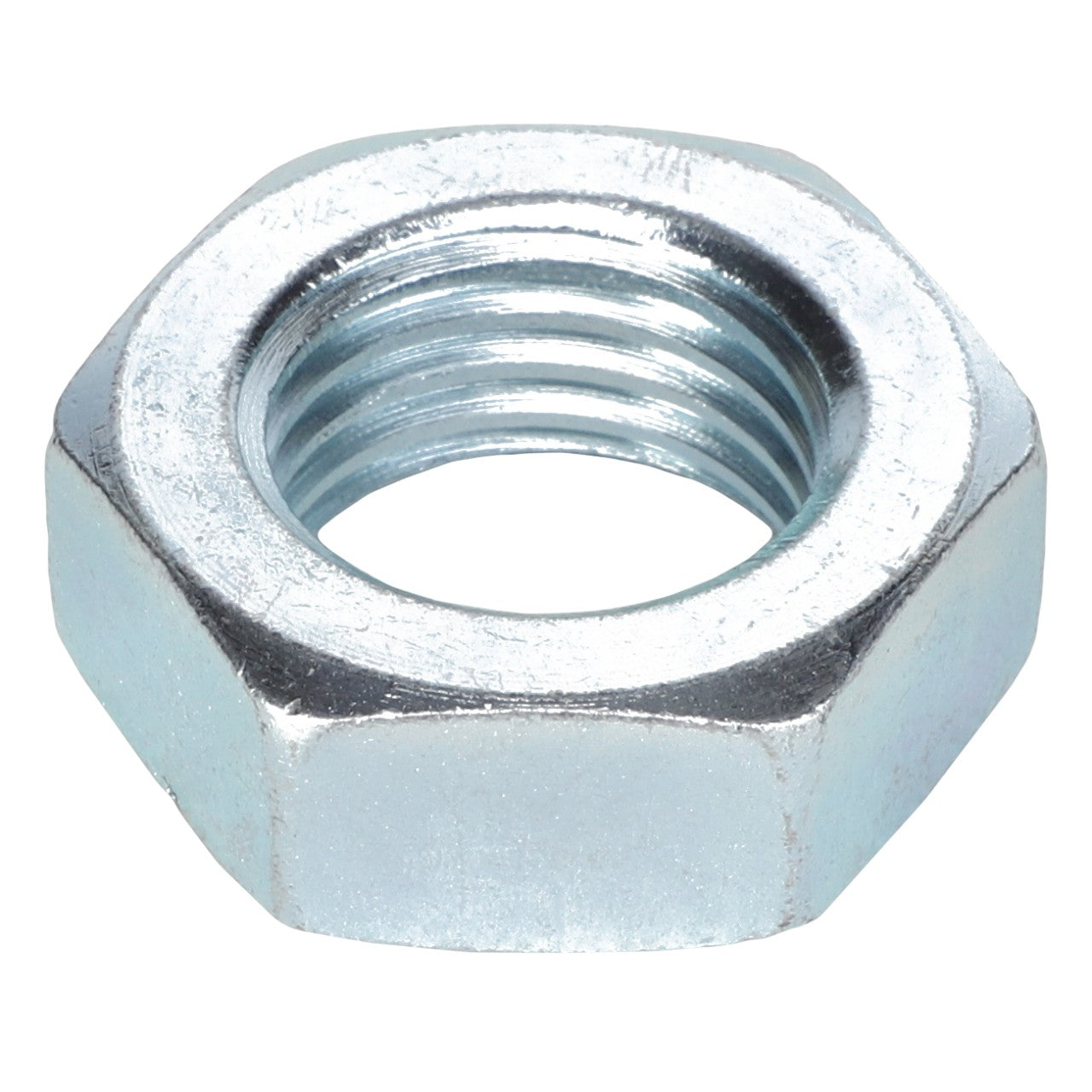 The AGCO | NUT - EP2055 is a robust metallic hexagonal nut featuring precise internal threading.