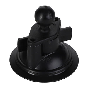 The AGCO | Ram® Twist-Lock™ Suction Cup Base With Ball - Acw3487330 is a versatile black mount featuring a ball joint attachment, ideal for securely attaching devices to various surfaces.