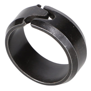 Currently, there is no available product description for the AGCO | BUSH - EP6732, a black metal ring with a gap, featuring an adjustable design and a smooth finish from the brand AGCO.