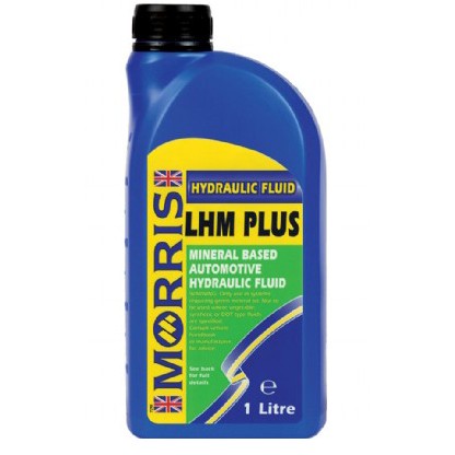 AGCO | Brake Fluid - Vacc3133, a blue 1-litre container of AGCO mineral-based automotive hydraulic fluid with yellow, green, and white labelling, compatible with Massey Ferguson models.