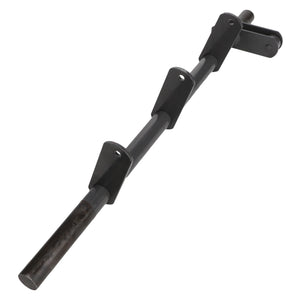 The AGCO | Twine Finger Shaft - Acx2478260 is a metal auger designed for digging holes. It features a long shaft with three helical blades and a mounting bracket at the top. Detailed product description information about its additional features is currently unavailable.