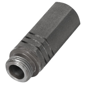 The AGCO | EXTERNAL DISC - AG133563 is a metallic cylindrical component featuring a threaded end and a grooved design near one end. Currently, there is no additional product description information available.