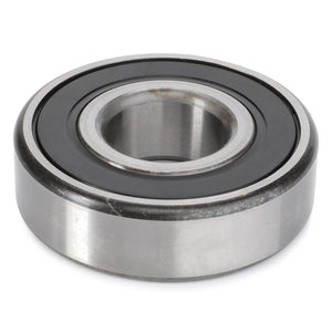 Close-up of the AGCO Ball Bearing, Transmission - 3760514M1, featuring a metallic outer ring and a black inner ring.