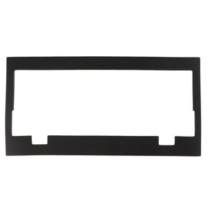 The AGCO Door Gasket - Acp0007610 is a rectangular black frame with an open center, featuring two notches at the bottom edge. No additional product description is currently available for further details.