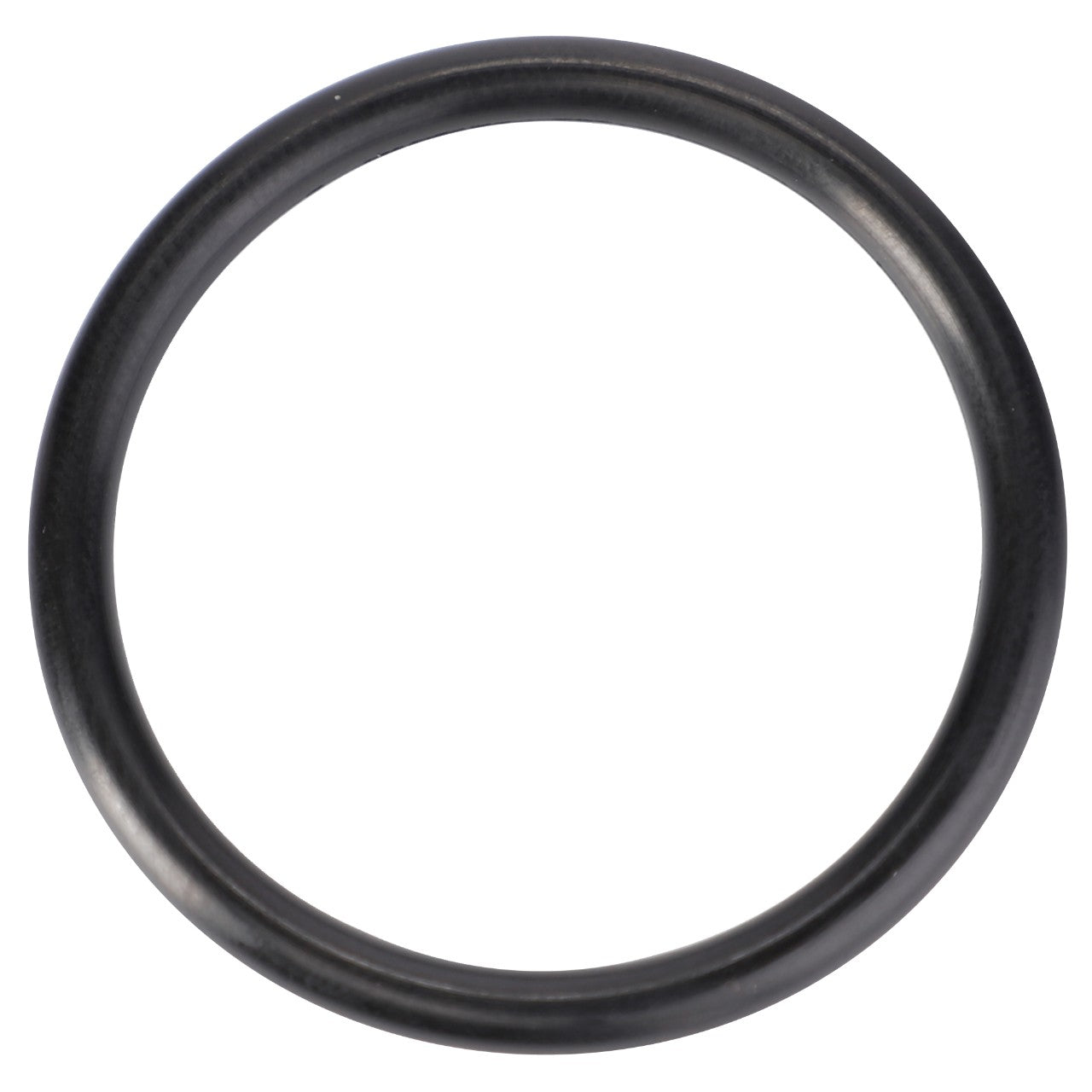 AGCO O-Ring, Load Sensing Hydraulics, Ø 34.52 x 3.53 mm - 70924270 is a black rubber circular seal with even thickness throughout, designed to meet high-performance demands and suitable for Massey Ferguson models, presented against a white background.