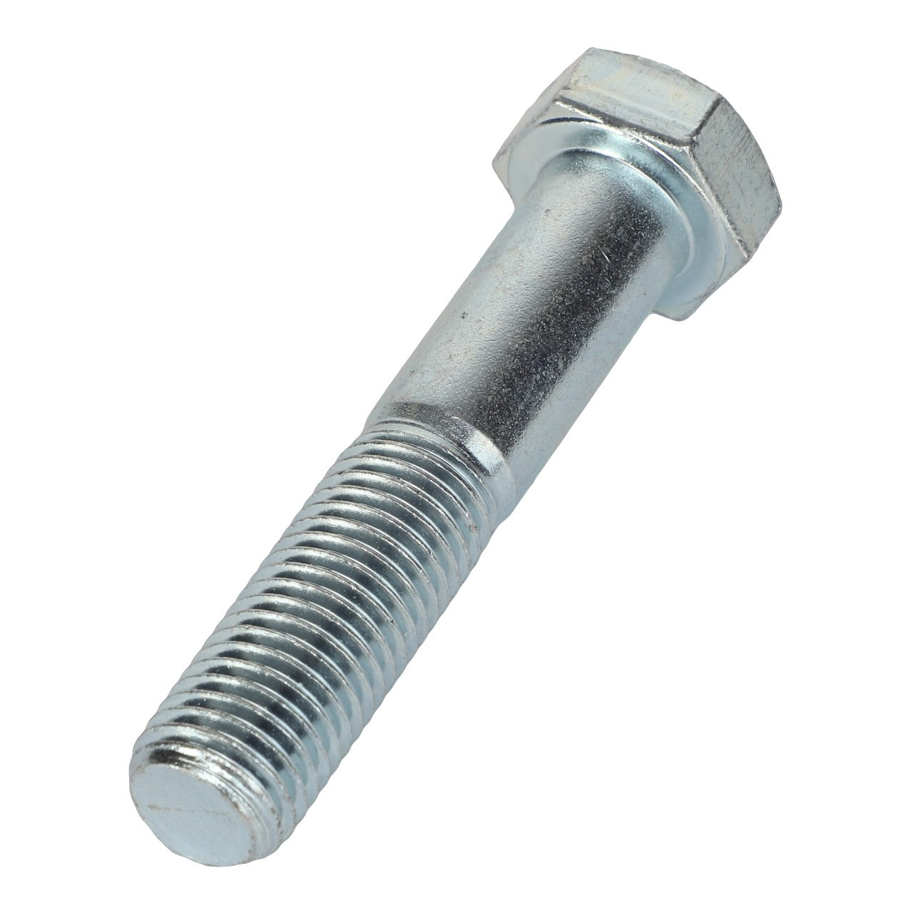 A robust AGCO screw, model AL5002159, featuring a threaded shaft and hexagonal head, captured at an angle against a crisp white background.