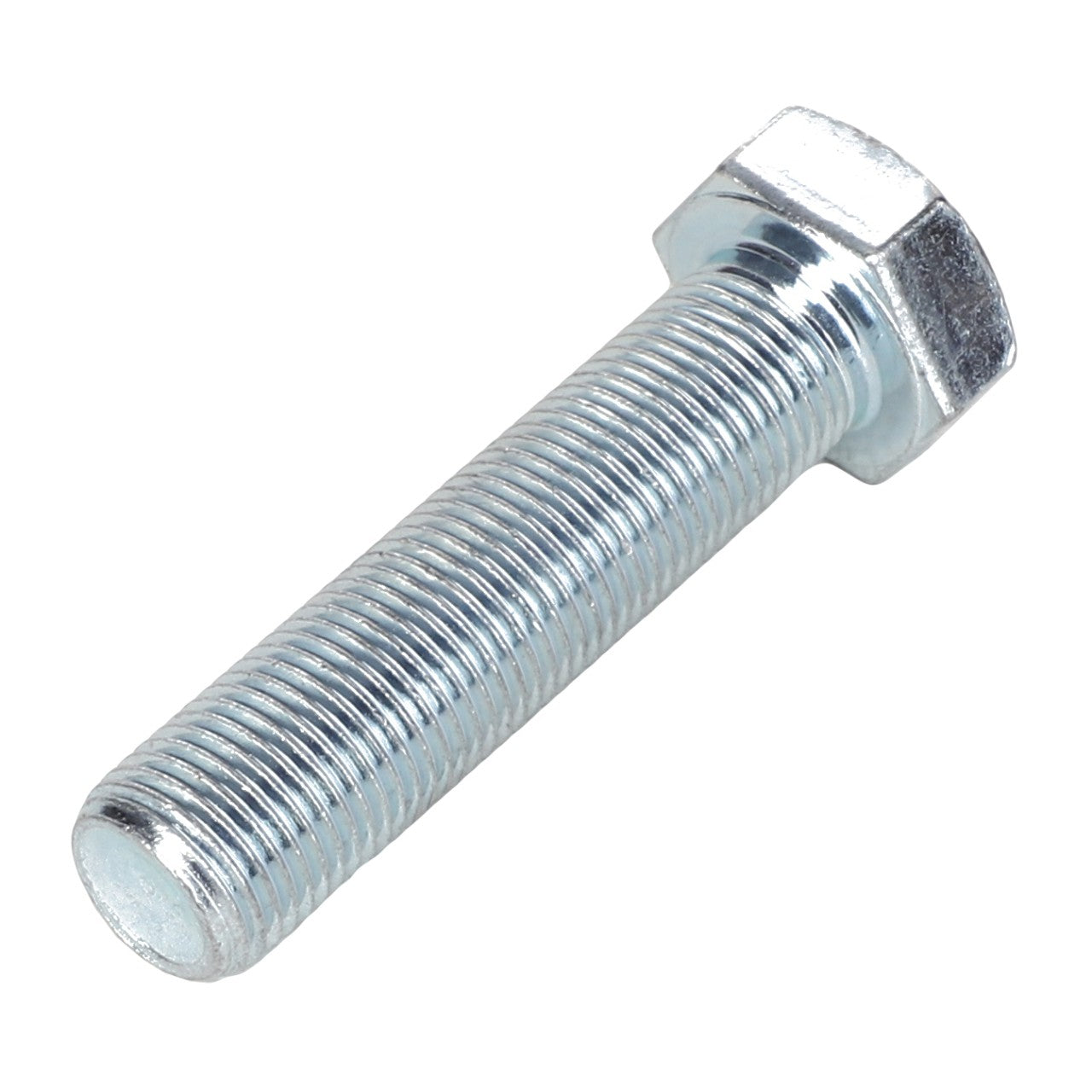 A silver hex bolt with a threaded shaft and a hexagonal head, the AGCO | SCREW - AL5050171 by AGCO is perfect for bolstering your product descriptions and enhancing your SEO efforts.