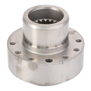 The AGCO Crankshaft Hub (model V836322586) is a metal mechanical part featuring a cylindrical center and multiple holes around its base. Currently, there is no additional product description available.