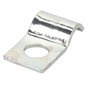 The AGCO CLIP - D43008900 is a metal clip with a rectangular base, featuring a central hole and a curved top section. There is no current product description information available.