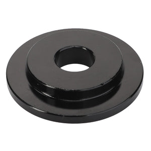 A black metal disc with a central hole and a raised outer edge, viewed from above. Product: AGCO | Washer - Acw0051170. Brand: AGCO.