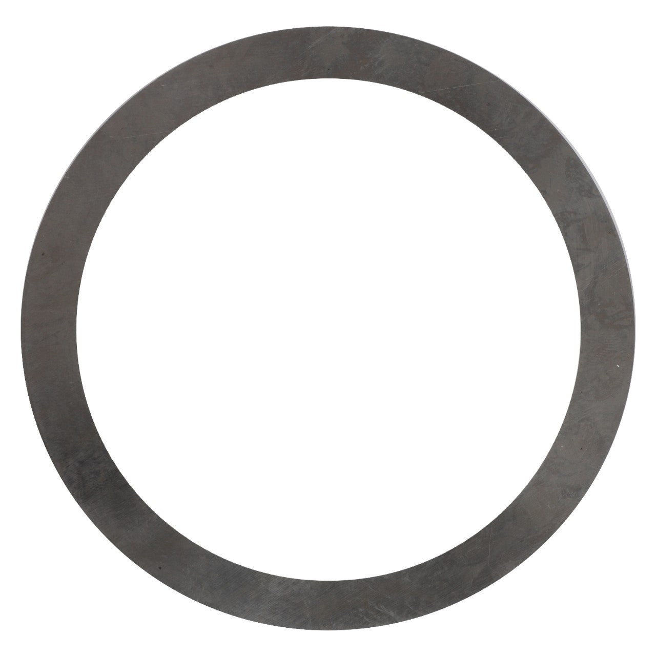 The AGCO | Disc - F178302020092, a metallic circular washer with a large central hole, gleams under the light when viewed from above.