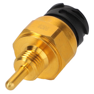 The AGCO Sensor - Acp0359250 features a brass temperature sensor with a threaded body and a black plastic connector, making it ideal for automotive or industrial use. No current product description available.