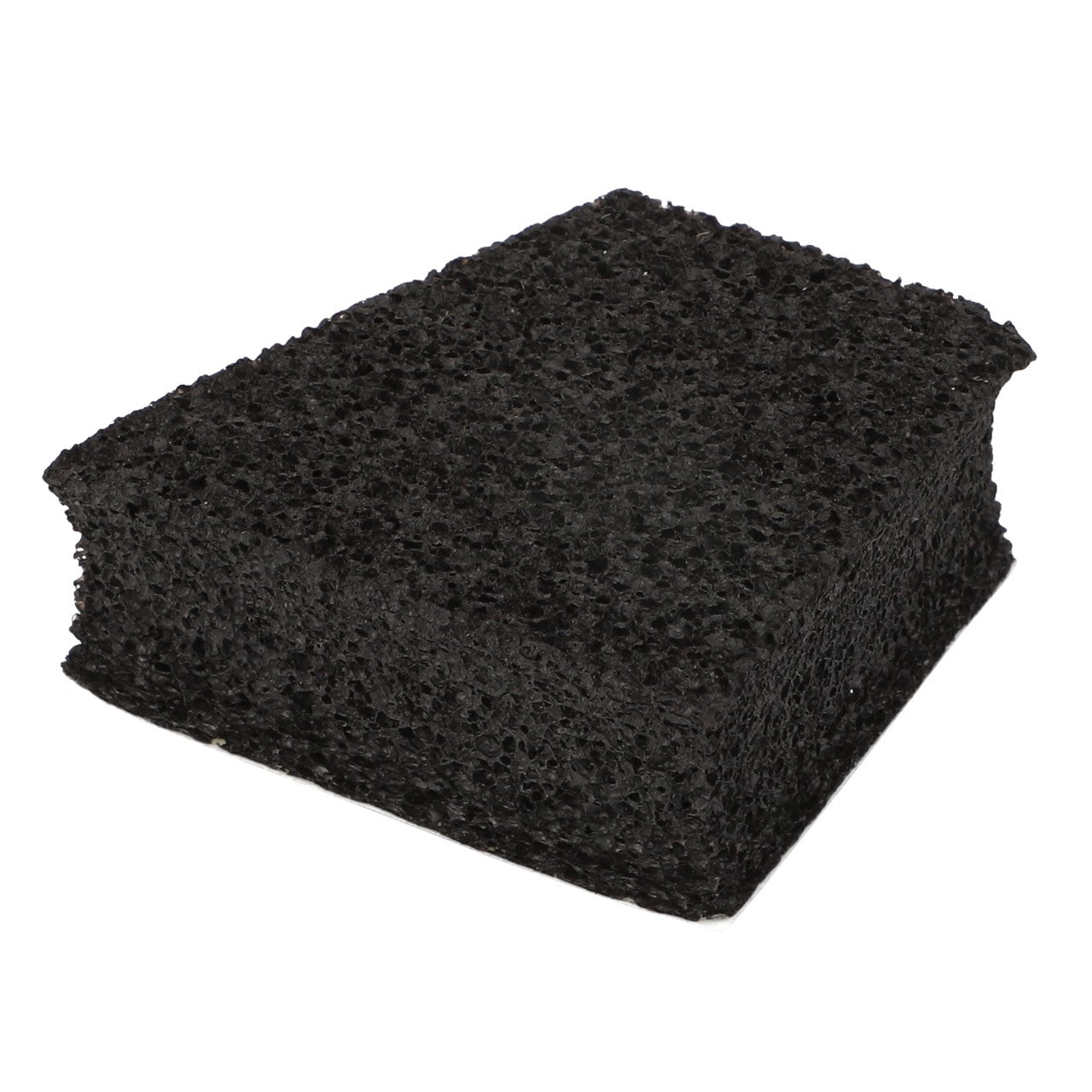 A close-up of the AGCO | Foam - Acp0667320, a black, rectangular, porous sponge by AGCO, is showcased against a white background. No product description available.