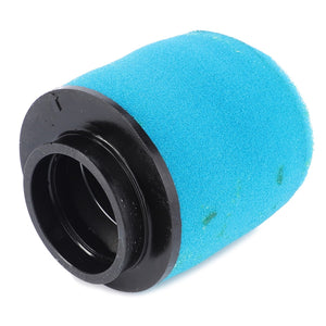 The AGCO AIR FILTER - ATV0470-460 is a durable foam air filter featuring a blue element and a sturdy black plastic base.