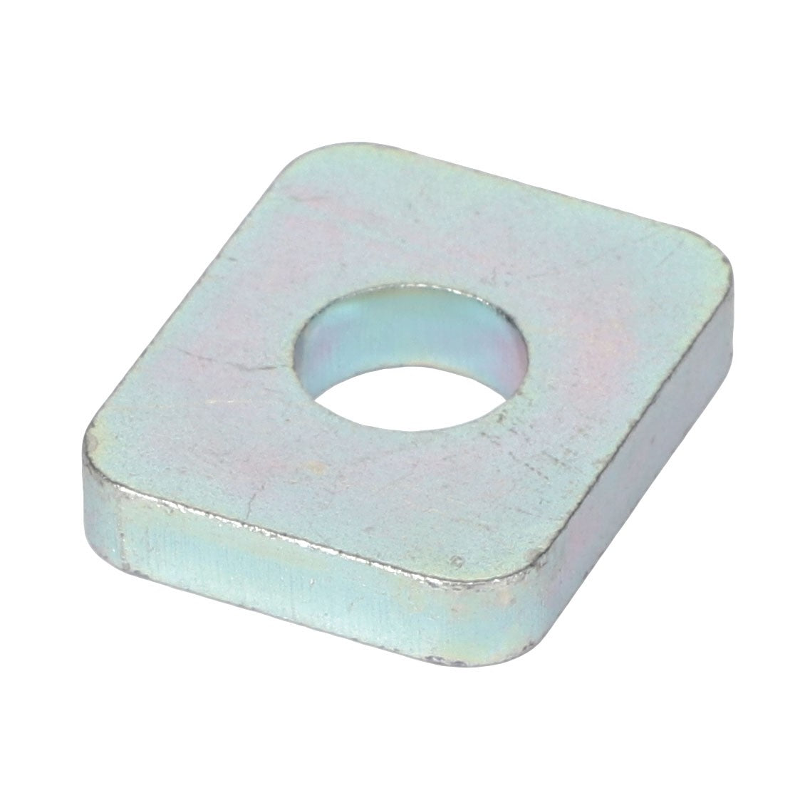 The AGCO | Support - Acw1831360, a rectangular metal washer featuring a circular hole in the center, is showcased against a white background. Unfortunately, no additional product description information is available at this time.