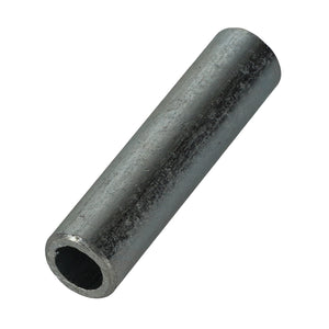 Introducing the AGCO | SPACER - AL5221563, a robust cylindrical metal component with a hollow center, ideal for a wide range of industrial applications.