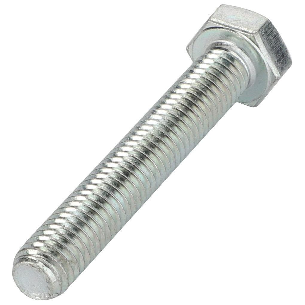 A close-up image of the AGCO Hex Cap Screw (La16040721) reveals its shiny, metallic surface, precisely threaded body, and impeccably crafted hexagonal head.