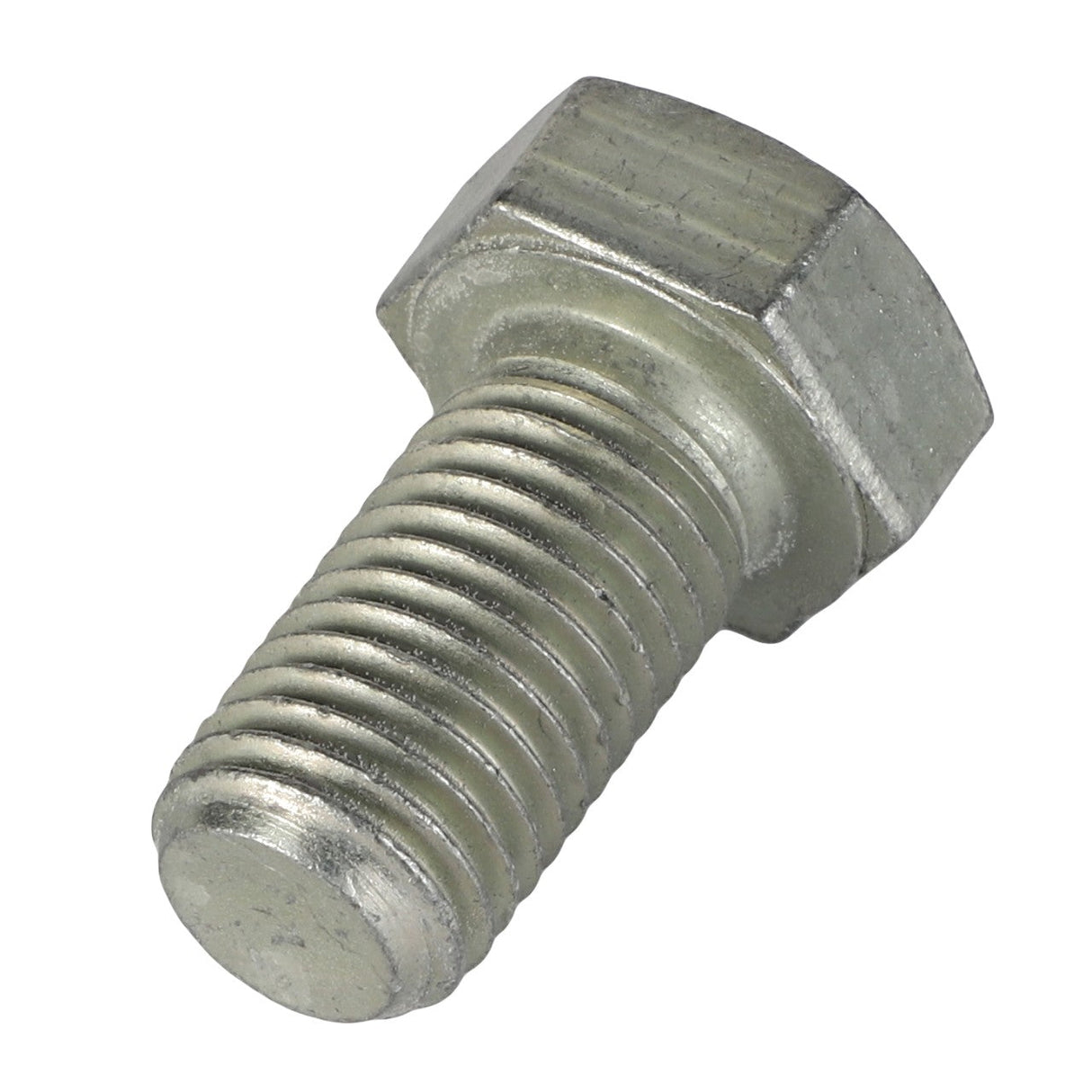 A close-up view of the AGCO Hexagonal Head Bolt - 391269X1, featuring a threaded shaft and essential for securing Massey Ferguson Models.