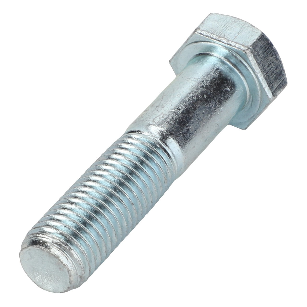 The product description for the AGCO HEXAGONAL HEAD BOLT - 0901-12-43-00 is currently unavailable. However, a close-up image reveals its key features: a metallic bolt with a hexagonal head and a threaded body.