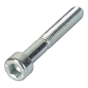 An AGCO HEX SOCKET SCREW - AL5004003 featuring a silver finish and a precisely threaded shaft.