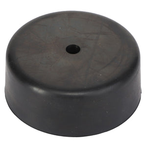 A black, round rubber AGCO Holder - Acw2340950 with a hole in the center viewed from above. No current product description information is available.