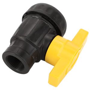 The AGCO | BALL VALVE - AG521294 from AGCO features a cylindrical black body with a yellow lever handle. No additional product description information is available.