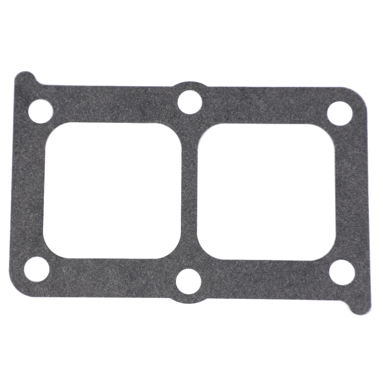 The AGCO | Gasket - Acw5174780, a rectangular gasket with rounded corners and six holes evenly spaced along its edges, offers reliable performance for various applications.