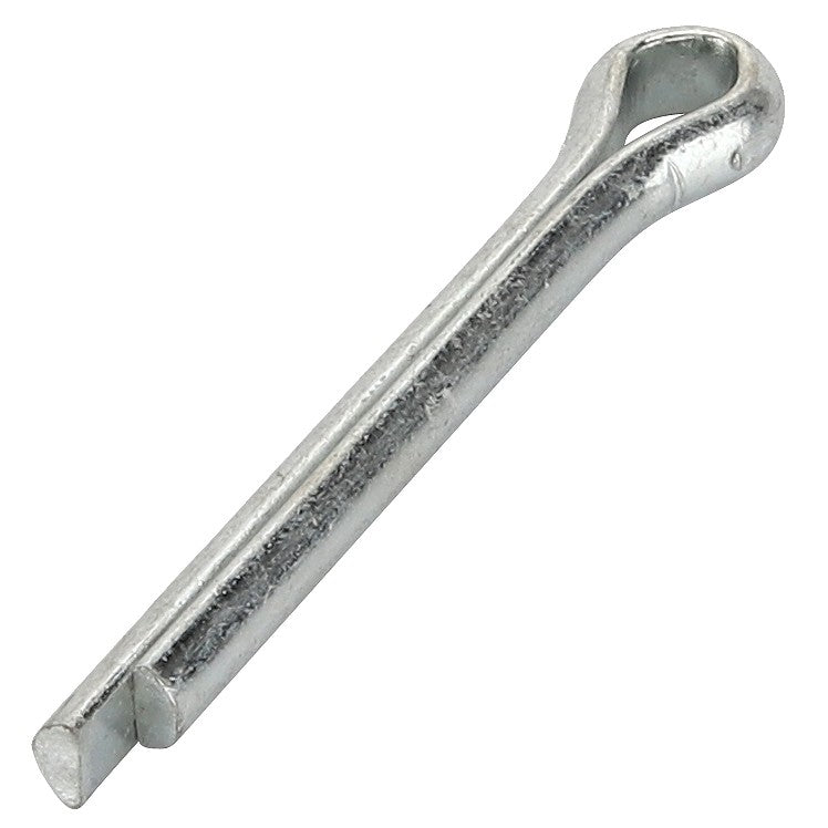 Close-up of the AGCO SPLIT PIN - LA10797401, a metal cotter pin with a looped end and split legs, typically used to secure fasteners. No further product description information is available at this time.