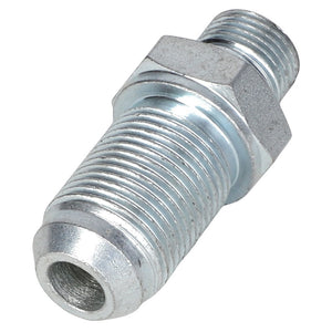 The AGCO ADAPTER - AL11120455 is a metal threaded tube featuring a hexagonal section and an open end, likely designed for use in plumbing or mechanical connections. No additional product description information is currently available.