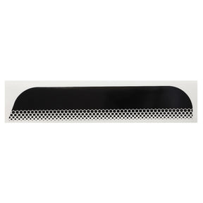 A sleek, black rounded rectangular AGCO decal (Acp0423020) featuring a honeycomb pattern along the bottom edge on a pristine white background.