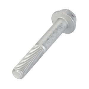 A close-up of the AGCO Hex Cap Screw - La16676834, featuring a silver metal bolt with a threaded end, smooth cylindrical body, and hexagonal head.